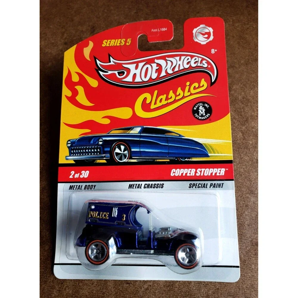 2009 Hot Wheels COPPER STOPPER Spectraflame Dark Blue CLASSICS SERIES 5 #2/30 RL